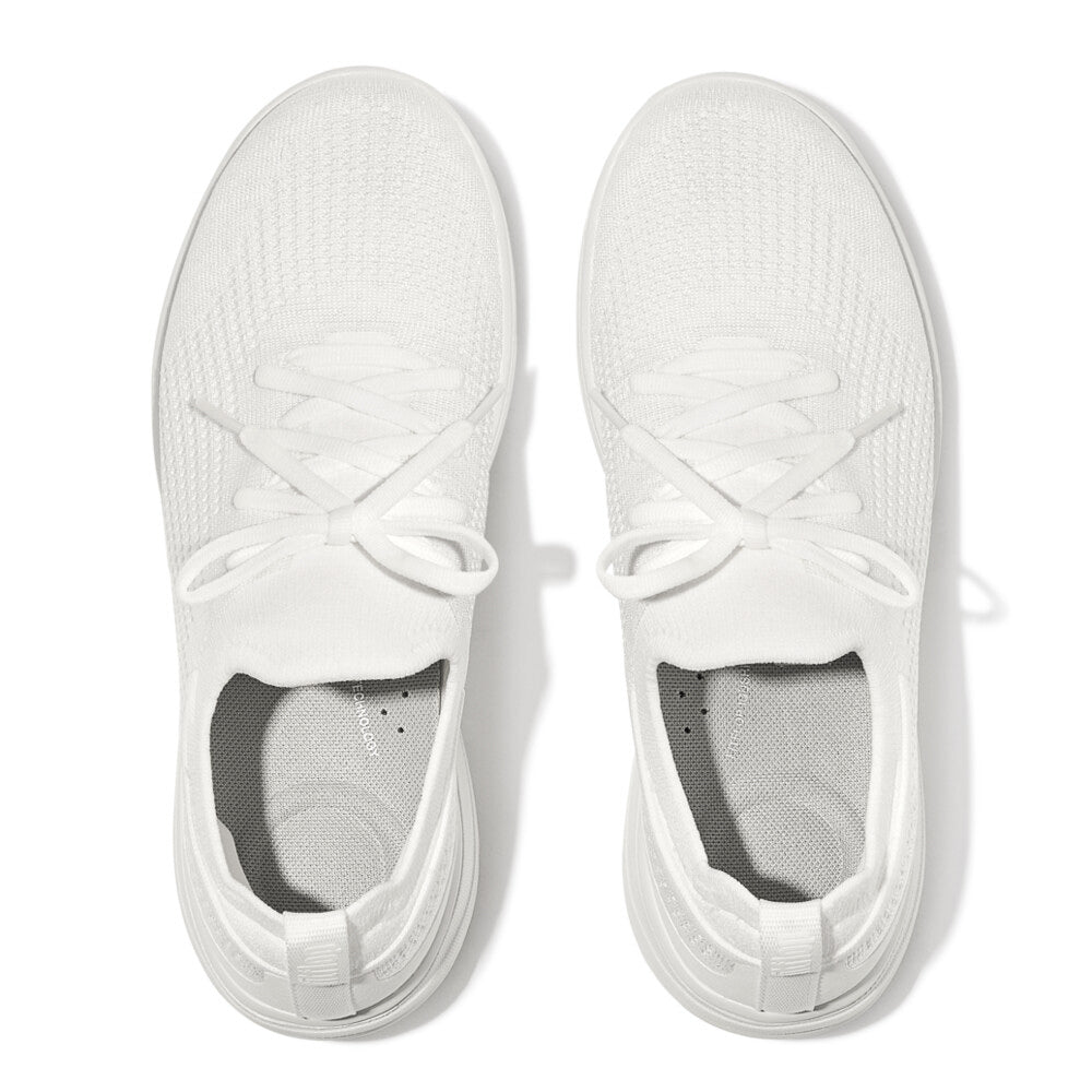 FitFlop SUPER-Q KNIT Womens Trainers Urban White