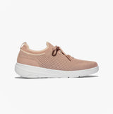 FitFlop SUPER-Q KNIT Womens Trainers Beige Buff/Rose Gold