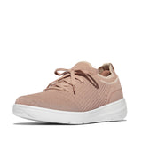 FitFlop SUPER-Q KNIT Womens Trainers Beige Buff/Rose Gold