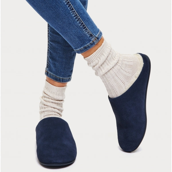 FitFlop CHRISSIE SHEARLING Womens Slippers Midnight Navy