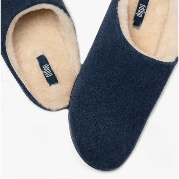 FitFlop CHRISSIE SHEARLING Womens Slippers Midnight Navy
