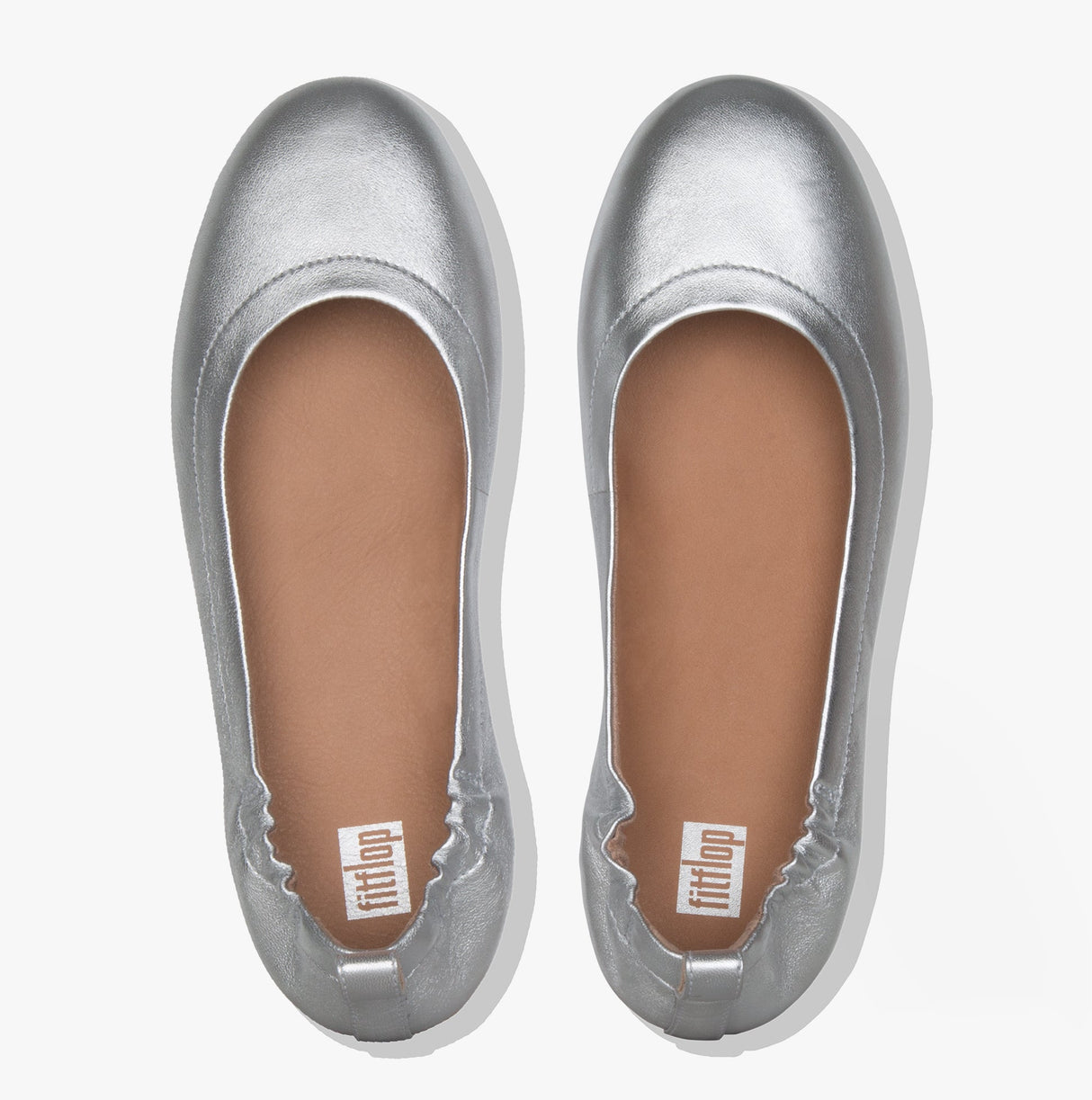 FitFlop Q74-011 ALLEGRO Womens Ballet Pumps Silver