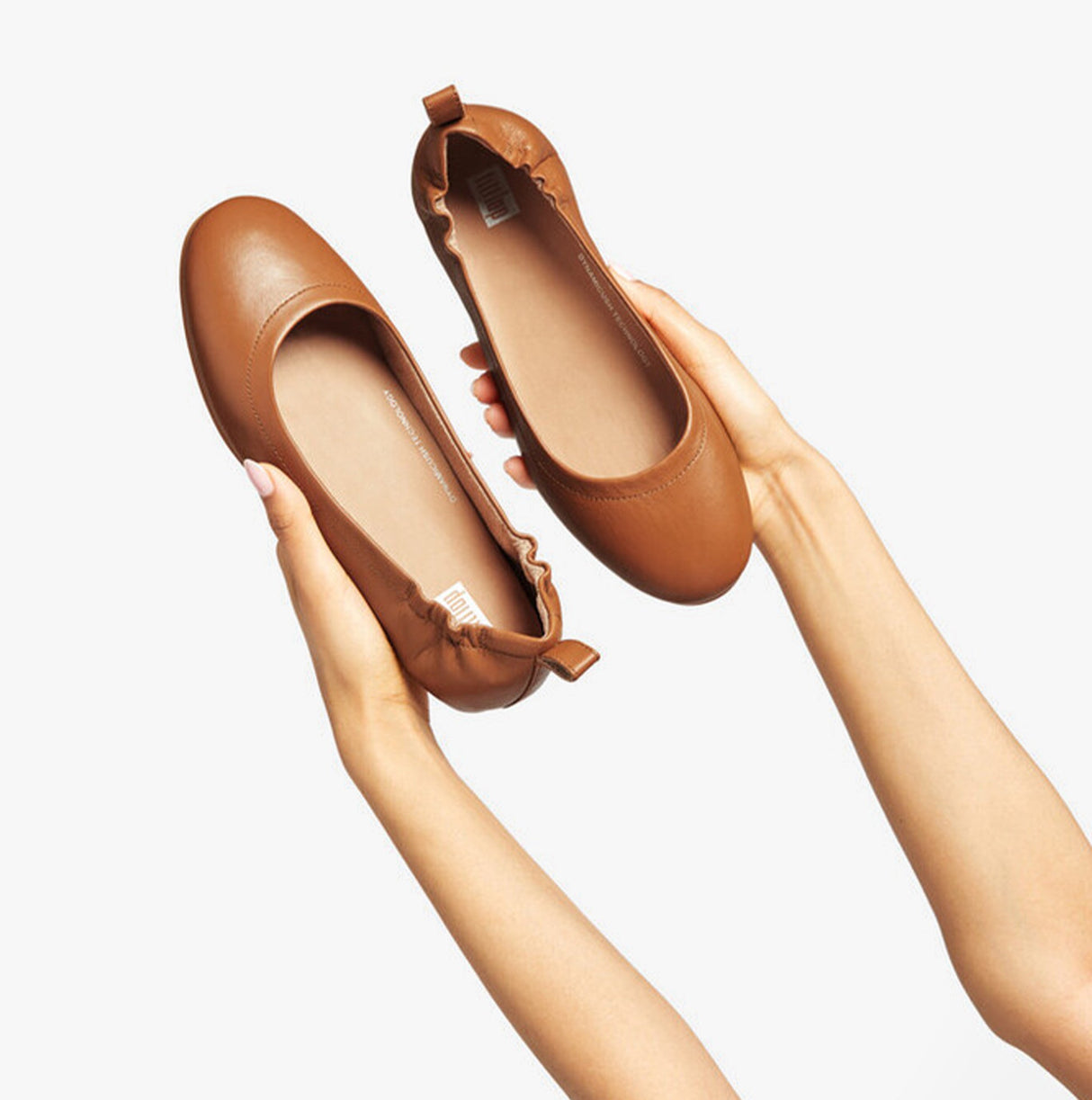 FitFlop ALLEGRO Womens Ballerina Shoes Light Tan