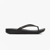 FitFlop IQUSHION SPARKLE Womens Flip Flops Black