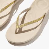 FitFlop IQUSHION SPARKLE Womens Flip Flops Stone Beige