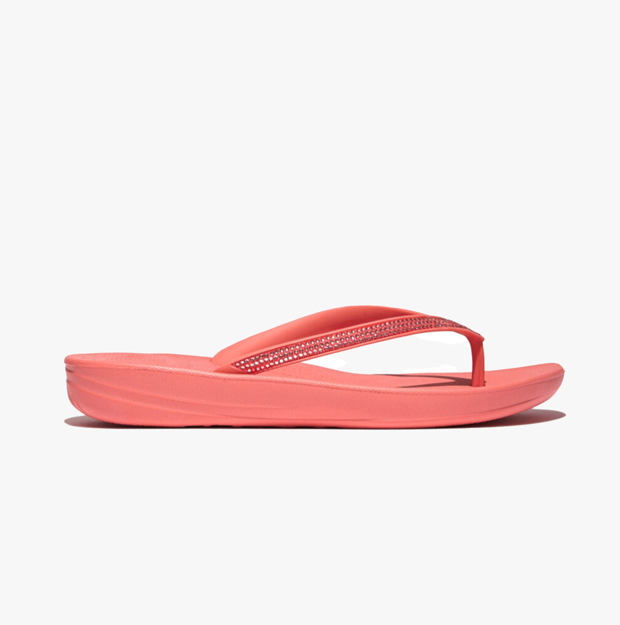 FitFlop IQUSHION SPARKLE Womens Flip Flops Rosy Coral
