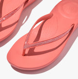 FitFlop IQUSHION SPARKLE Womens Flip Flops Rosy Coral