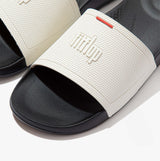 FitFlop IQUSHION POOL Mens Slides Urban White/ Black