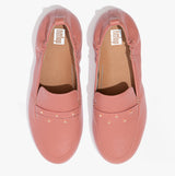 FitFlop EN2-955 ALLEGRO STUDDED LEATHER Womens Loafers Warm Rose
