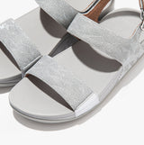 FitFlop ET4-011 LULU GLITZ BACK-STRAP Womens Sandals Silver