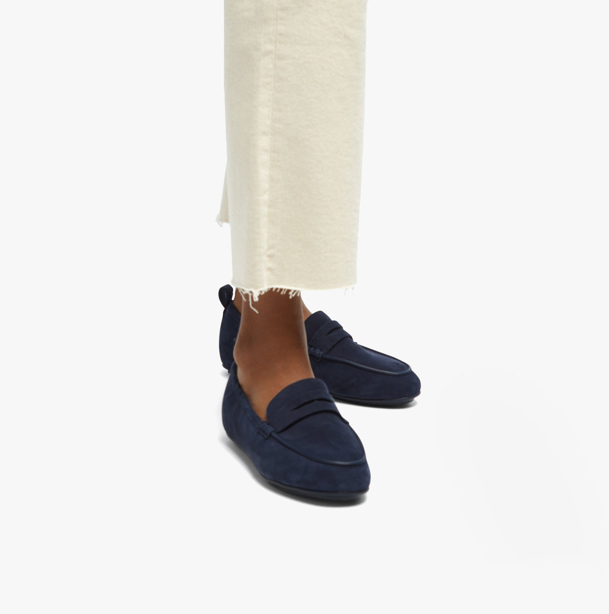 FitFlop ALLEGRO Womens Suede Penny Loafers Midnight Navy