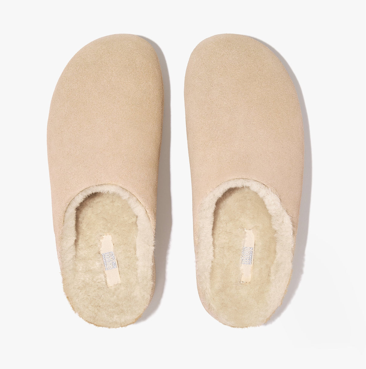 FitFlop SHUV Womens Lined Suede Clogs Rose Cream