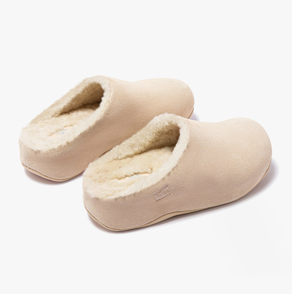 FitFlop SHUV Womens Lined Suede Clogs Rose Cream