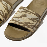 FitFlop iQUSHION e01 CAMO KNIT POOL Mens Slides Mossy