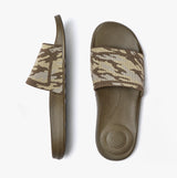 FitFlop iQUSHION e01 CAMO KNIT POOL Mens Slides Mossy