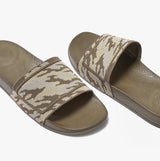 FitFlop iQUSHION e01 CAMO KNIT POOL Mens Slides Mossy