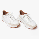 FitFlop F-MODE Womens Flatform Trainers Urban White