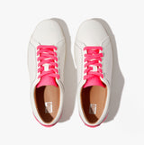 FitFlop RALLY NEON-POP Womens Trainers Urban White/Pop Pink