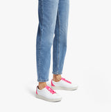 FitFlop RALLY NEON-POP Womens Trainers Urban White/Pop Pink