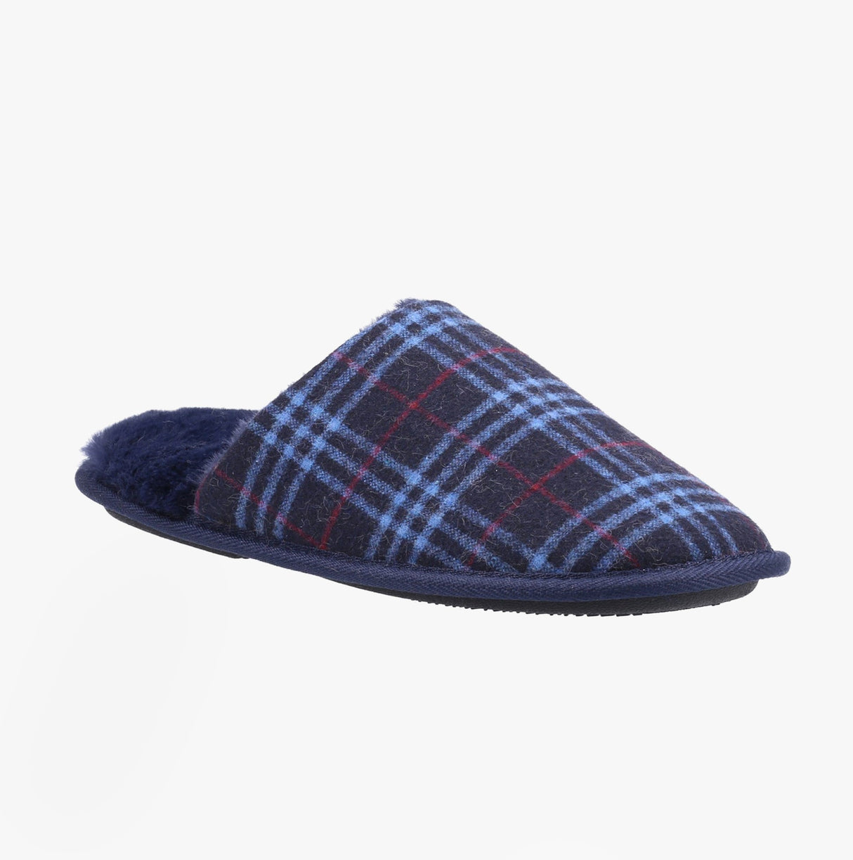 Fleet & Foster RHYS Mens Mule Slippers Navy