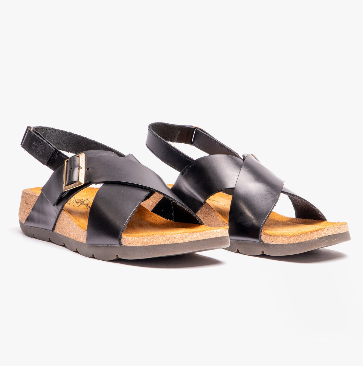 Fly London CHLO852FLY Womens Slingback Crossover Sandals Black