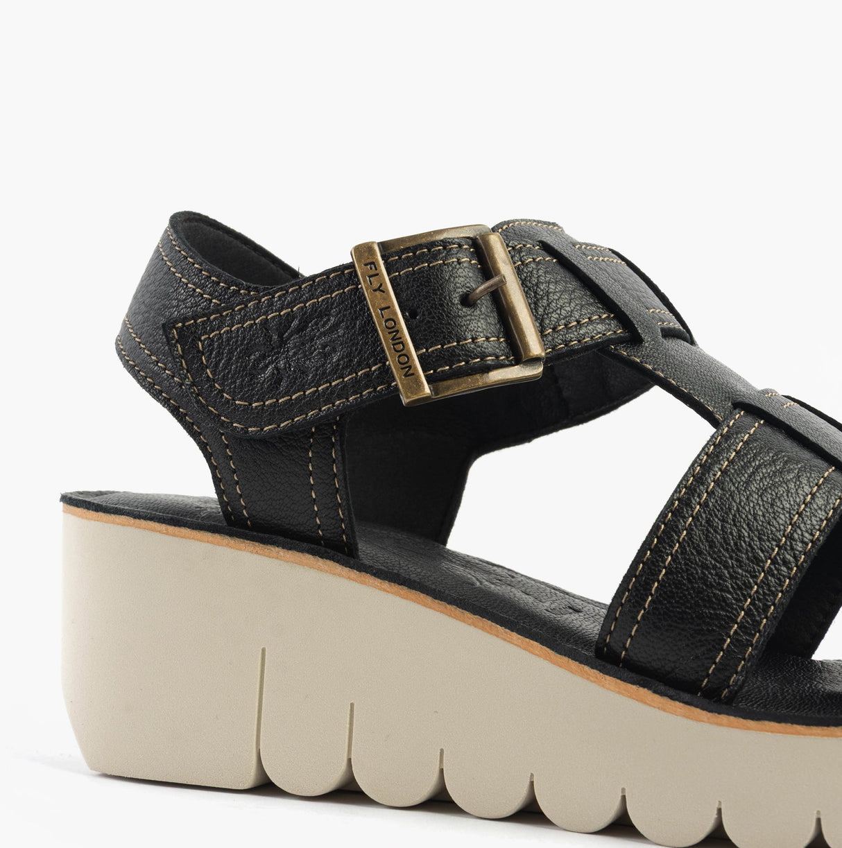 Fly London YUDD236FLY Womens Sandals Black