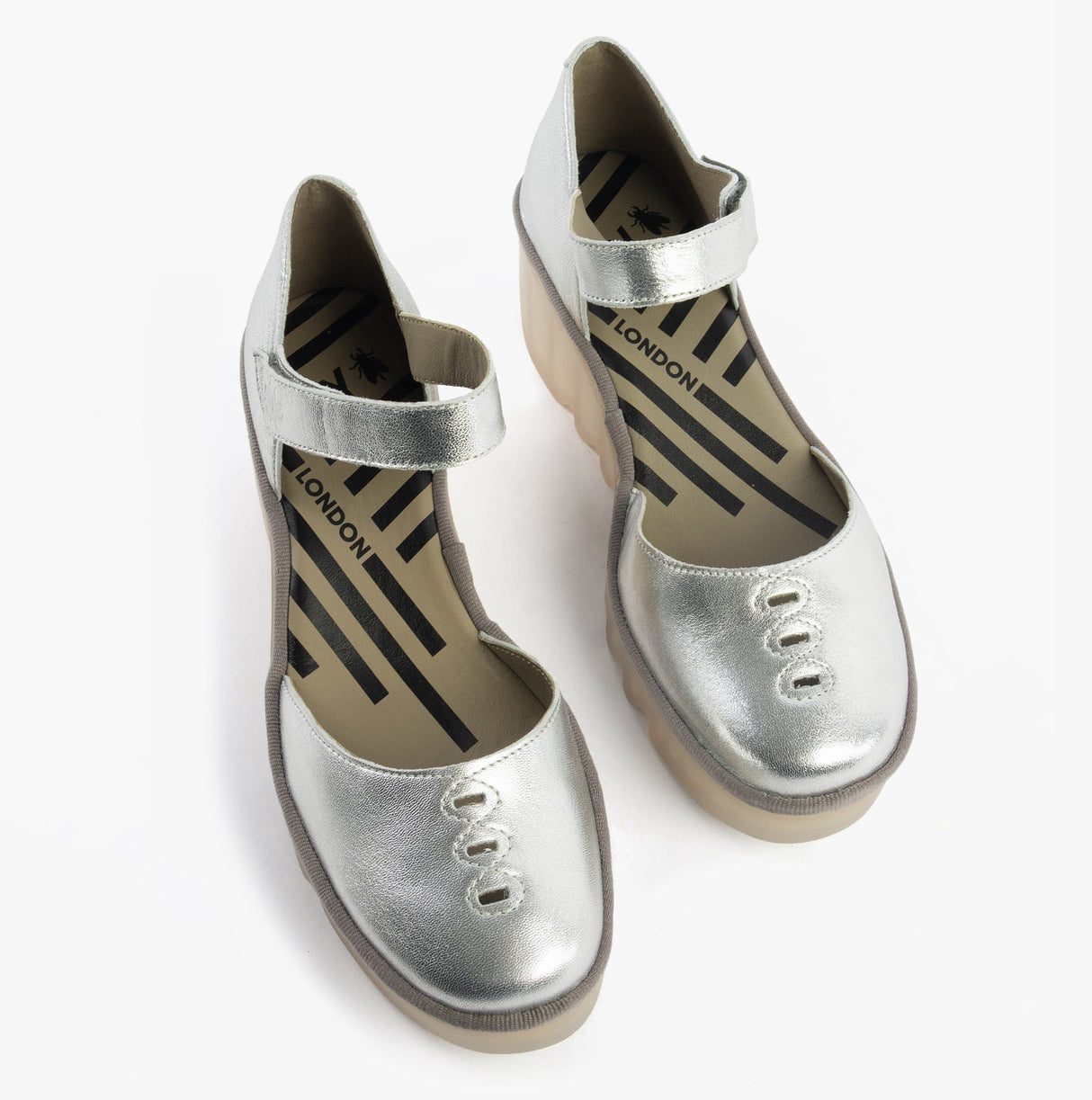 Fly London BISO305FLY Womens Sandals Silver