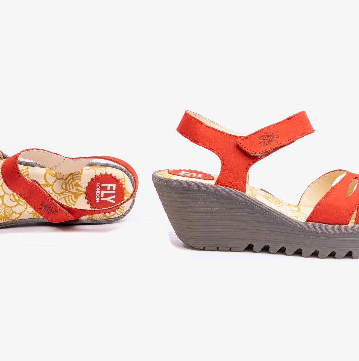 Fly London YAZI479FLY Womens Sandals Scarlet