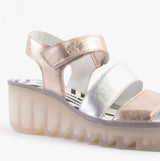 Fly London BEXY575FLY Womens Sandals Sahara/Silver
