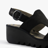 Fly London BAIF585FLY Womens Sandals Black