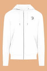 Embroidered P Zip-Up Hoodie