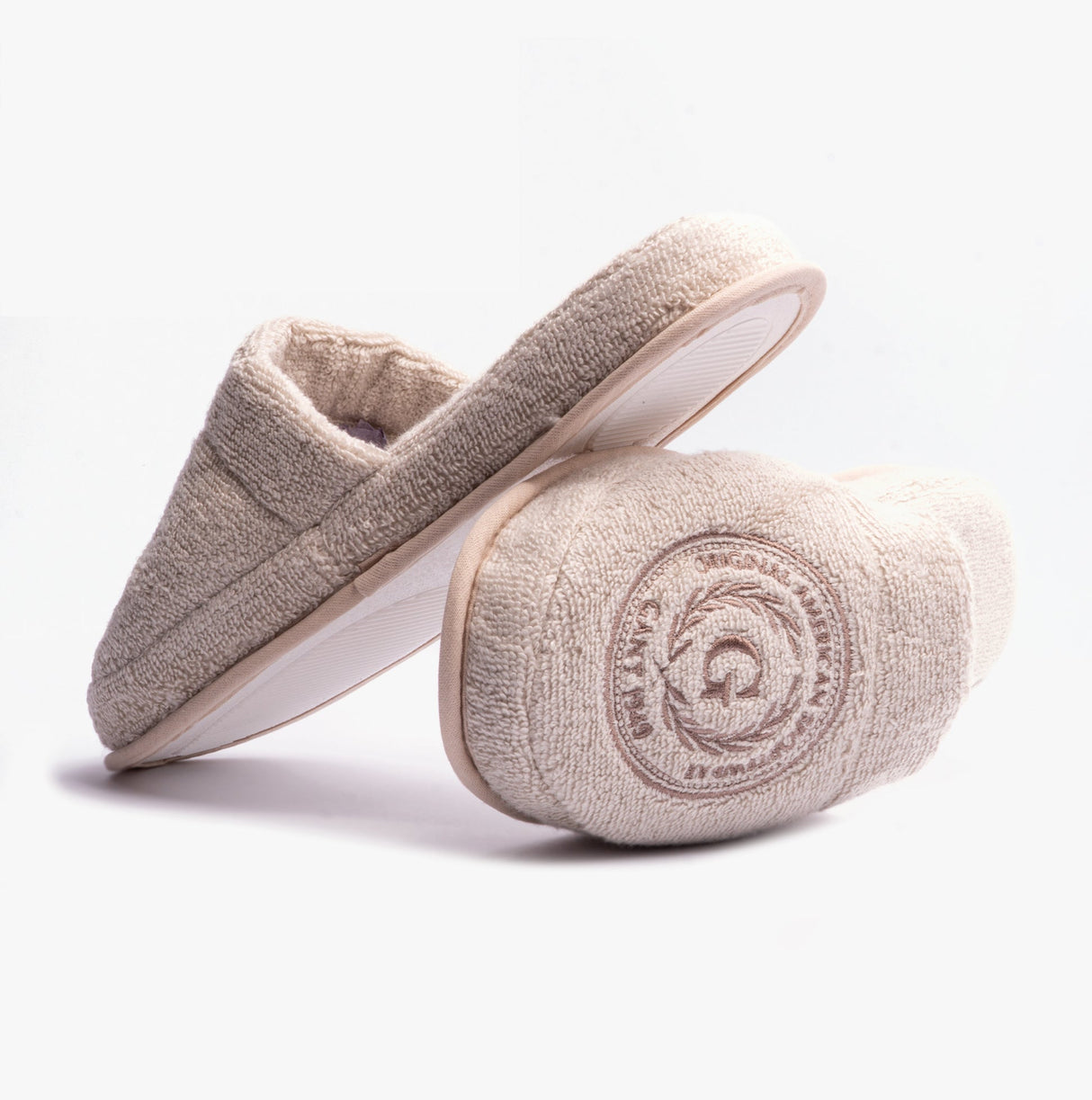 GANT CREST Unisex Mule Slippers Putty