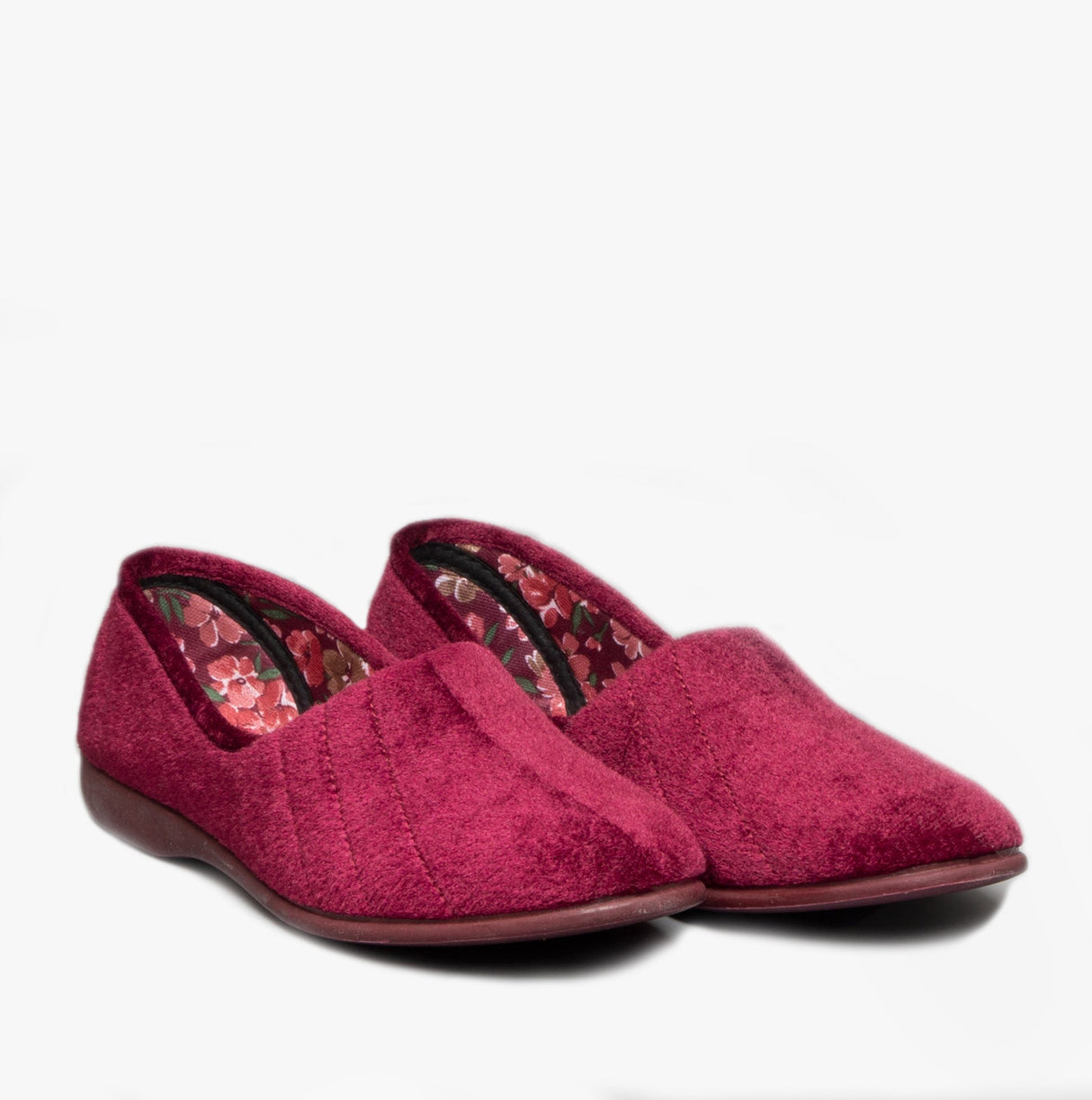 GBS AUDREY Womens Slippers Burgundy