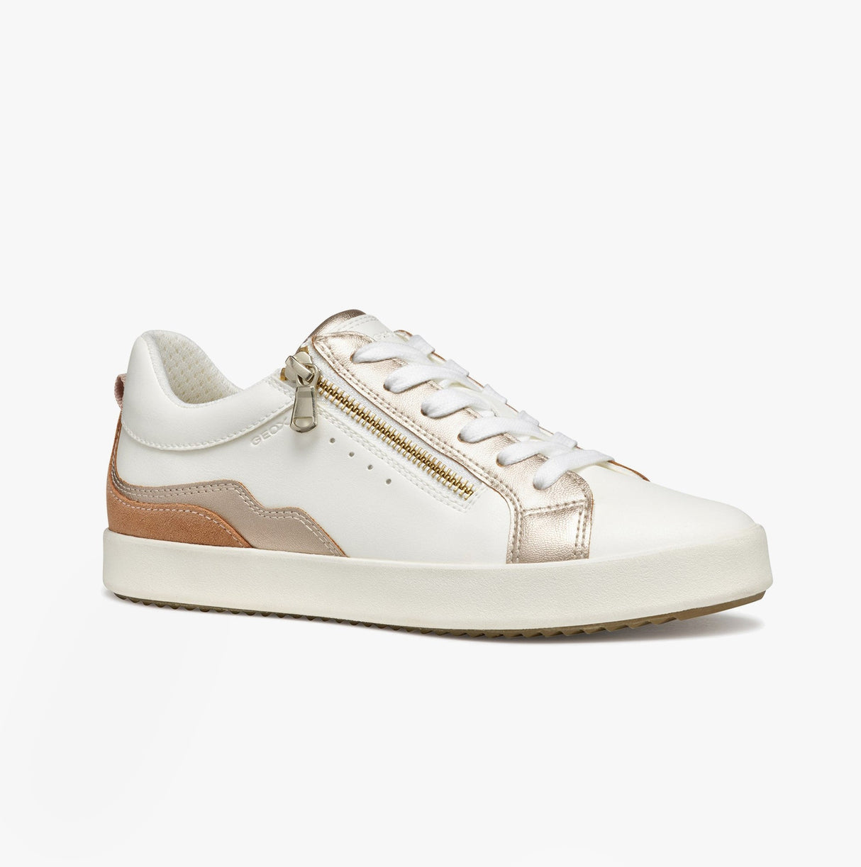 GEOX D BLOMIEE Womens Trainers Optic White/Nude