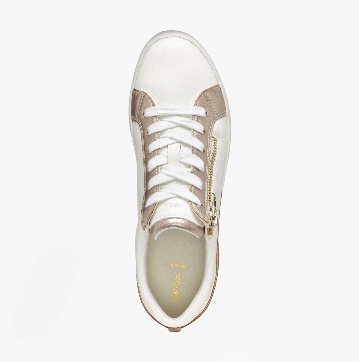 GEOX D BLOMIEE Womens Trainers Optic White/Nude