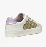 GEOX D EMMELENY Womens Trainers Optic White/Light Gold