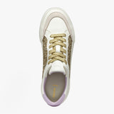 GEOX D EMMELENY Womens Trainers Optic White/Light Gold