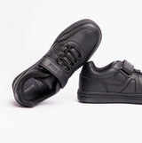 ELVIS Boys School Shoes Smooth Black