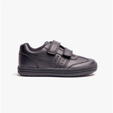 GEOX ELVIS B Boys Touch Fasten School Shoes Black