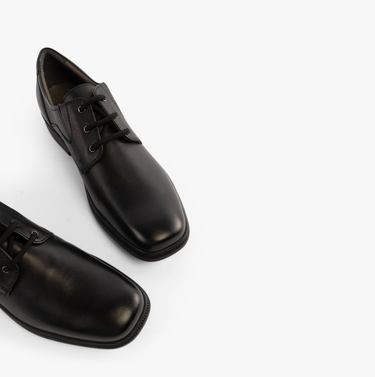 GEOX FEDERICO C Boys Leather School Shoes Black