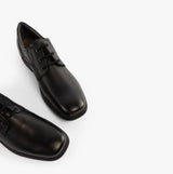 GEOX FEDERICO C Boys Leather School Shoes Black