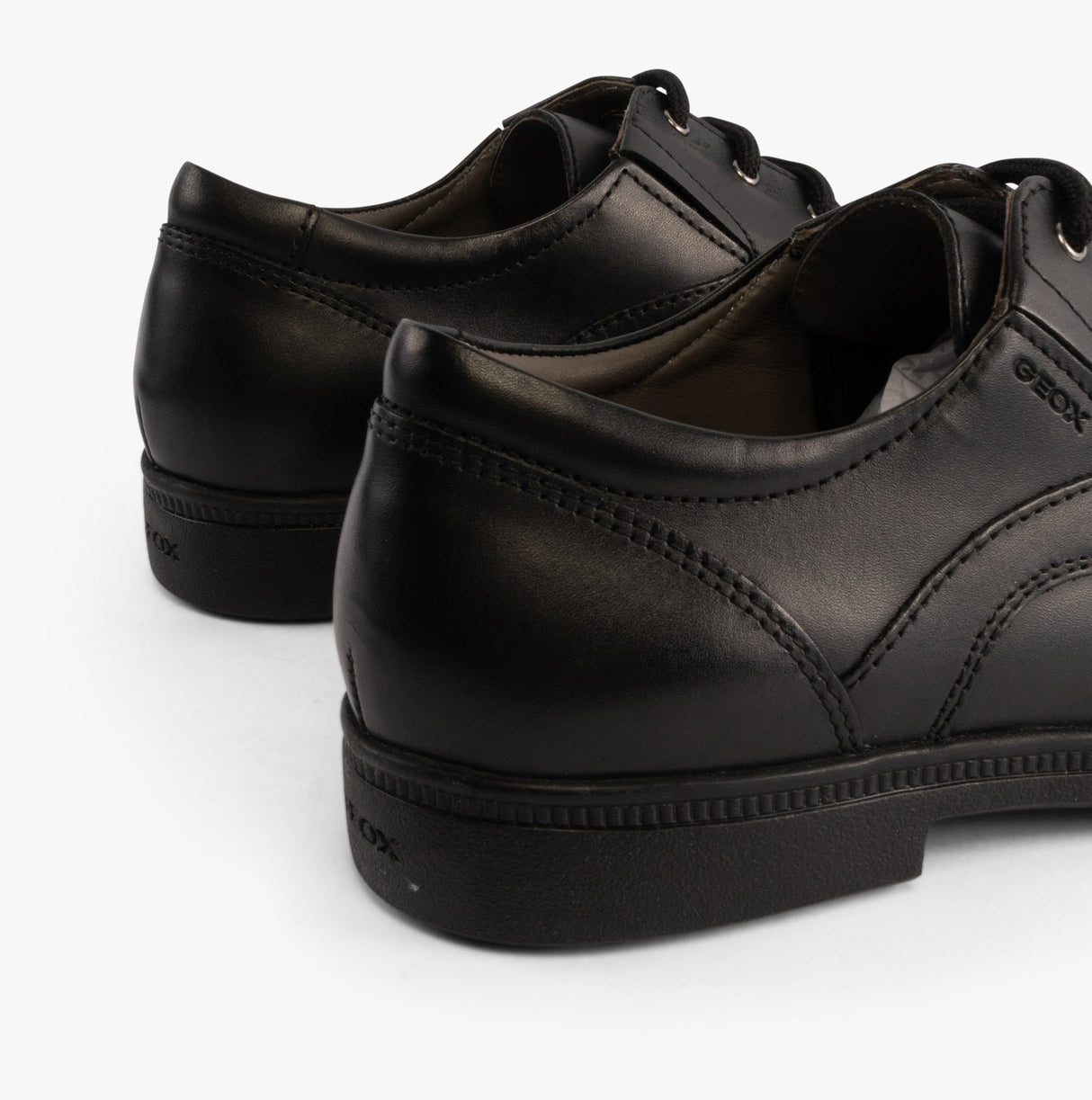 GEOX FEDERICO C Boys Leather School Shoes Black