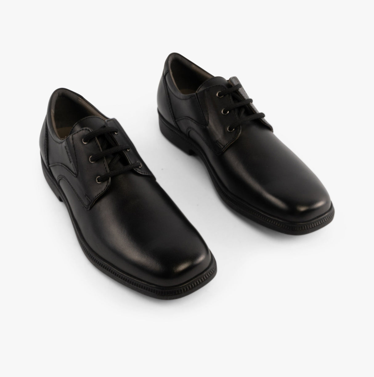 GEOX FEDERICO C Boys Leather School Shoes Black