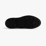 GEOX CASEY D Girls Leather Buckle School Shoes Black