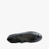 GEOX PLIE Girls School Shoes Smooth Black