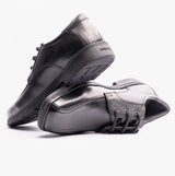 GEOX FEDERICO H Boys Leather School Shoes Black