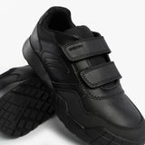 GEOX J RANN-E BOY Unisex Kids Touch Fasten Trainers Black
