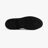 GEOX JR CASEY Girls Patent Brogue School Shoes Black