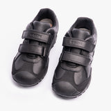 GEOX N.SAVAGE B B Boys Leather Touch Fasten School Shoes Black