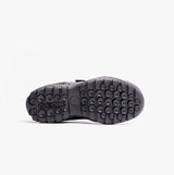 GEOX N.SAVAGE B B Boys Leather Touch Fasten School Shoes Black